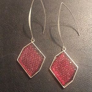 Deep Purple Crystal earrings